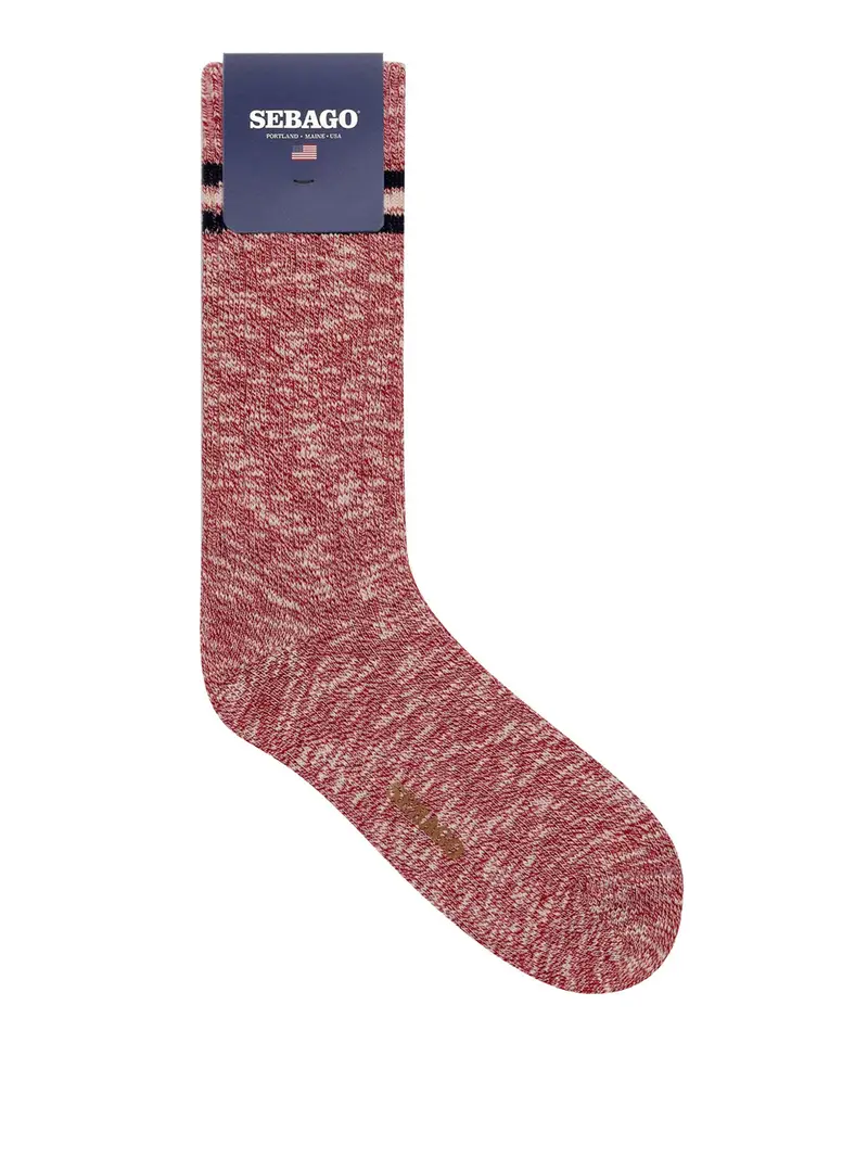 calzini sebago seboeis unisex - bordeaux