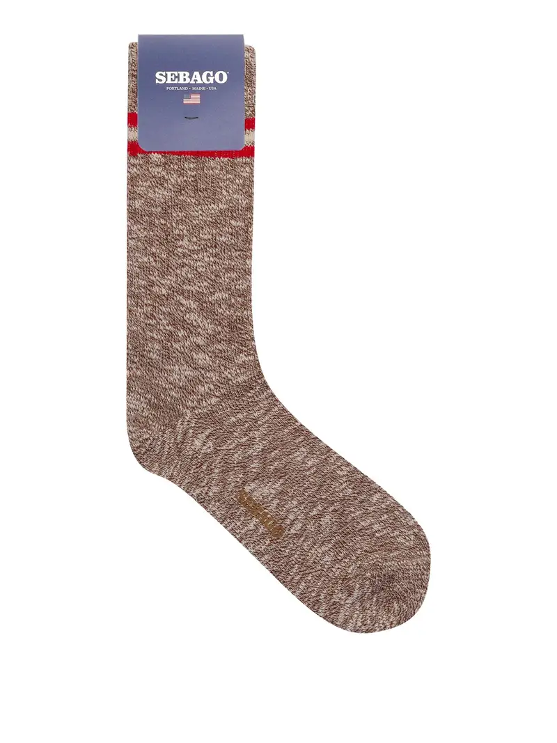 calzini sebago seboeis unisex - marrone