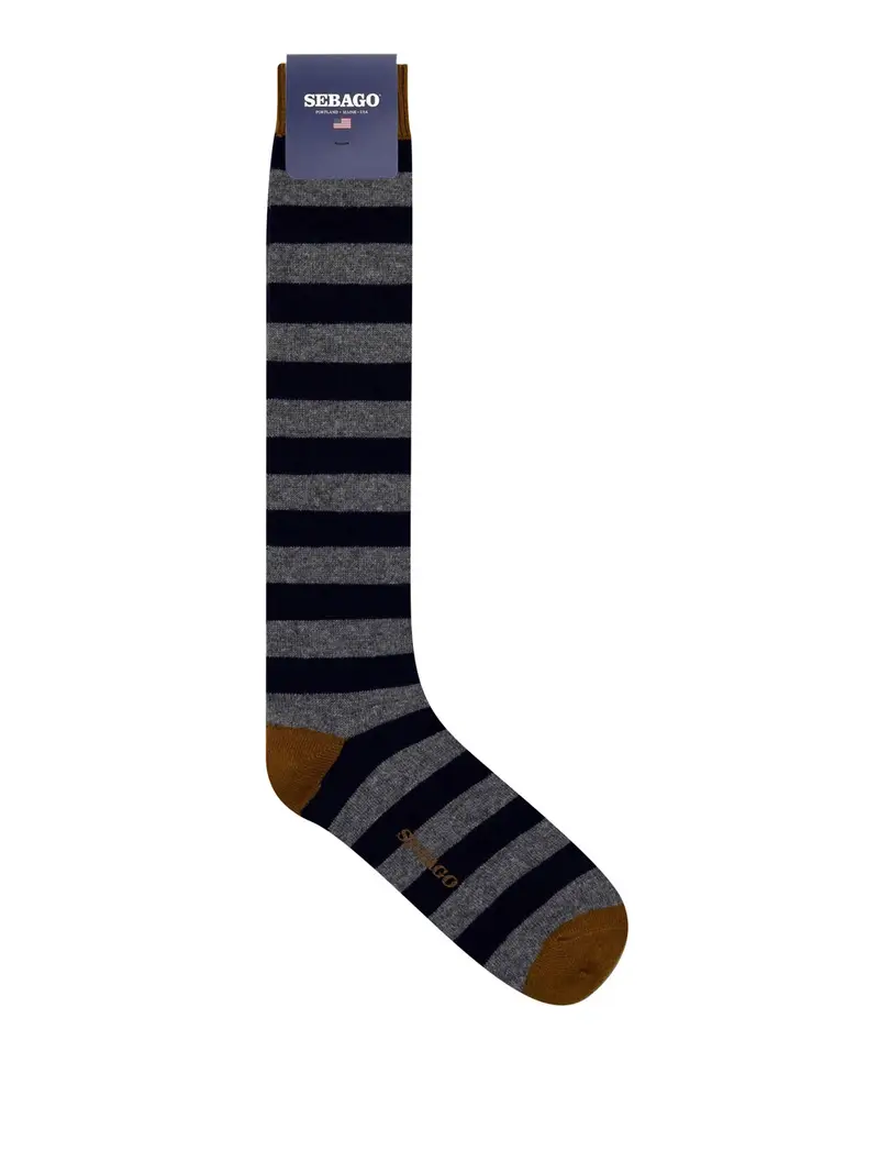 calzini sebago solon unisex - blu grigio