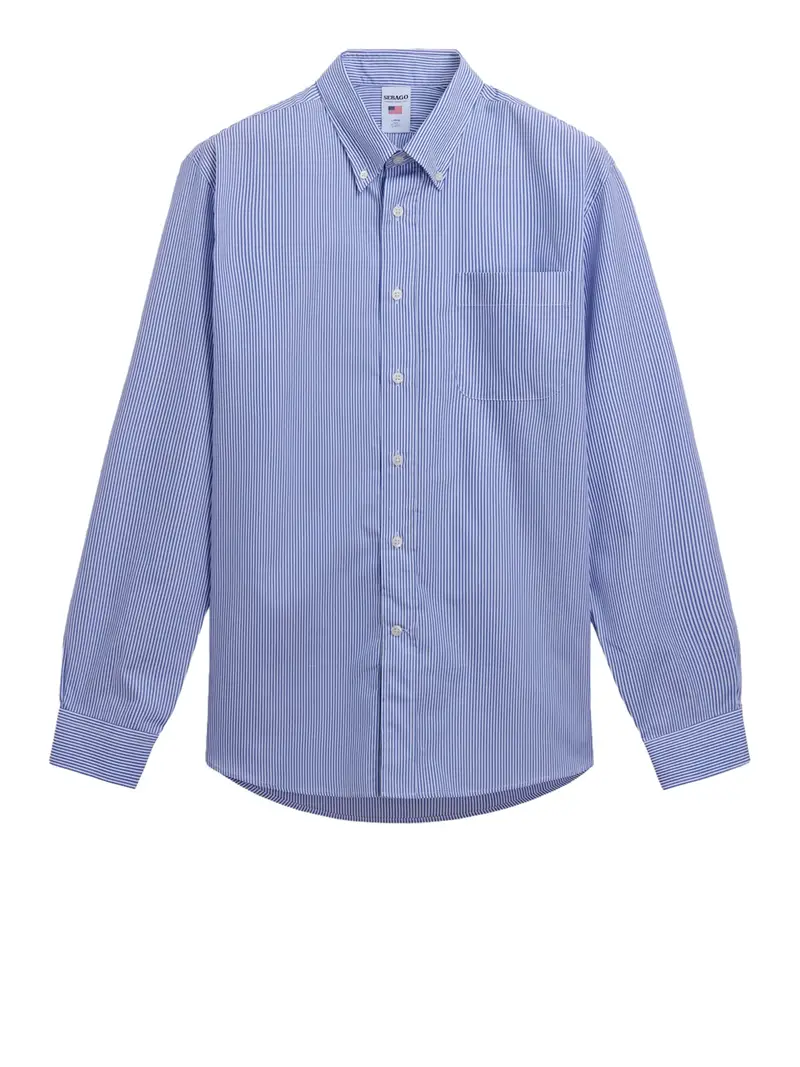 camicia casual sebago donna - celeste