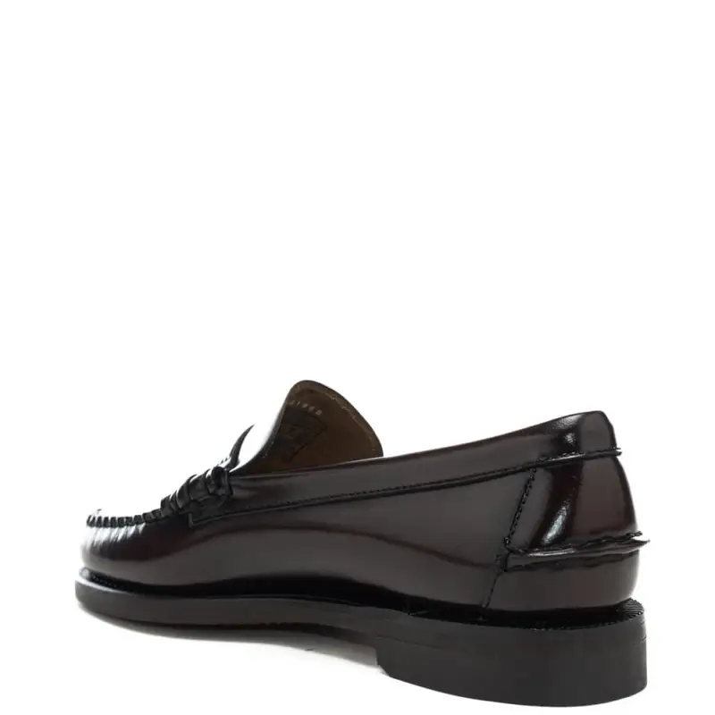 mocassini da uomo in pelle liscia marrone miniatura 2