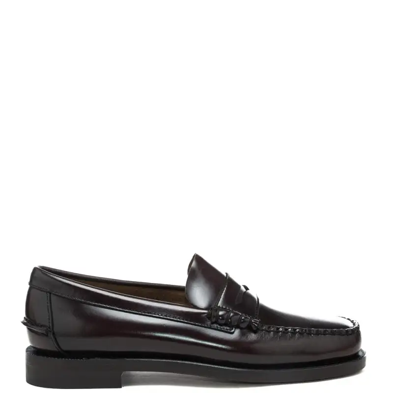 mocassini da uomo in pelle liscia marrone