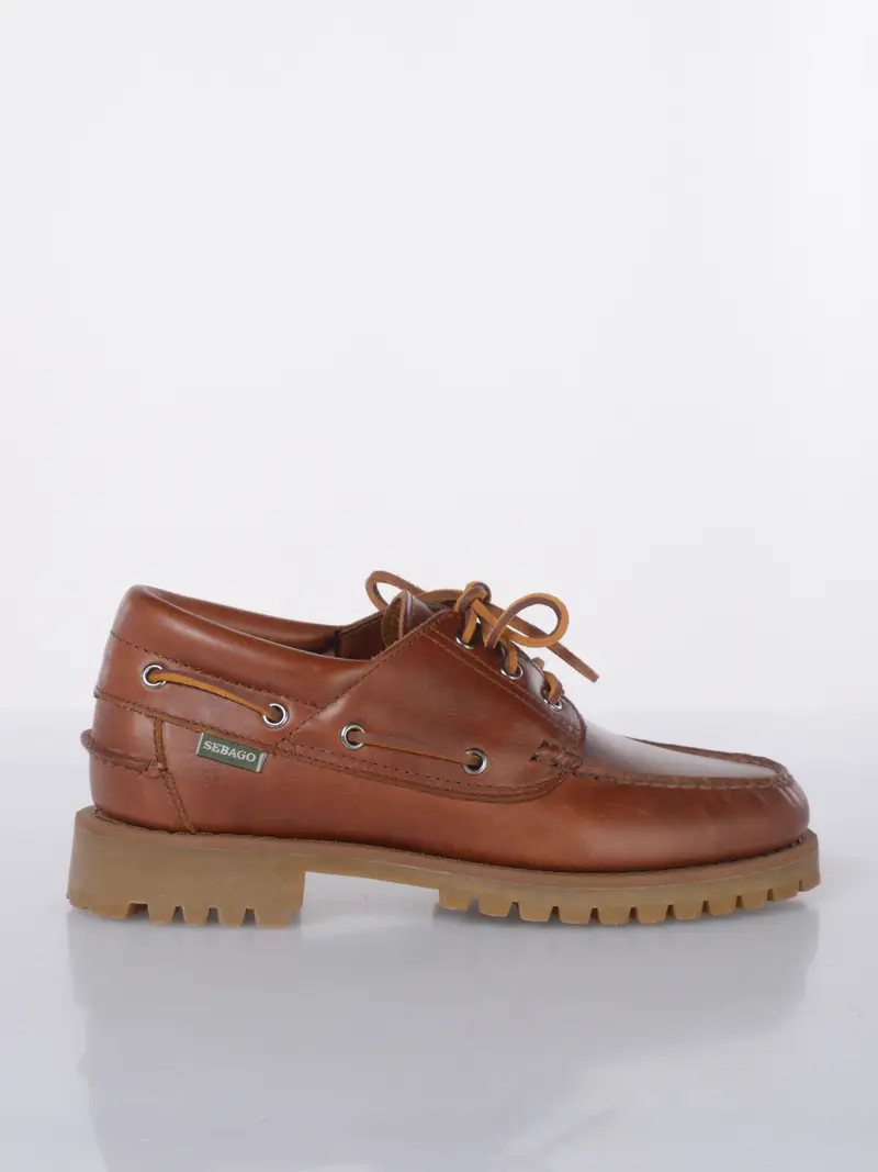 mocassino da uomo Sebago Acadia in vera pelle MARRON