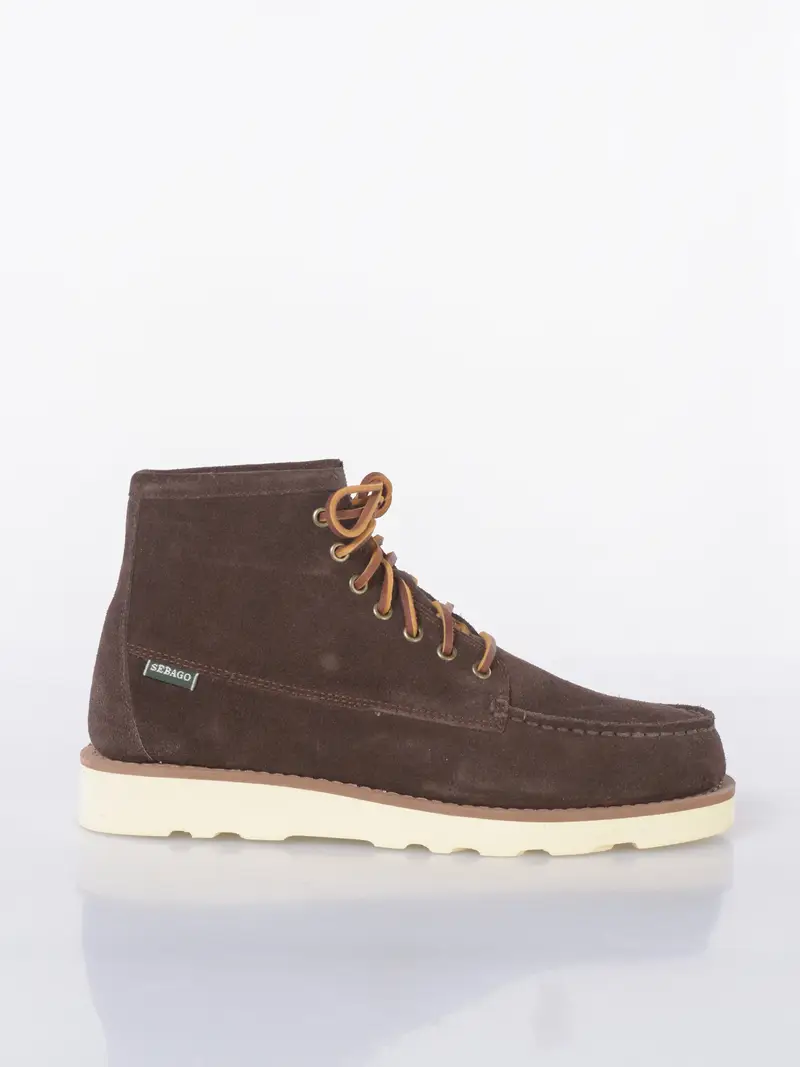 mocassino da uomo Sebago Tala Mid Suede effetto camoscio MARRON
