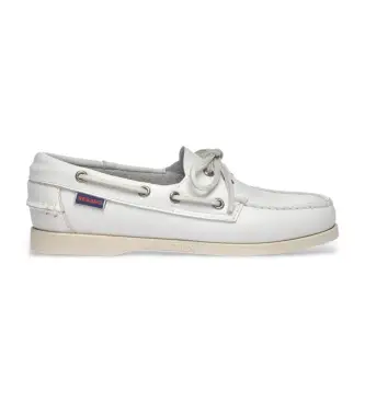 per donna 7000530 mocassini Portland in pelle bianca (37), Bianco, Basso, Stringhe, Casual