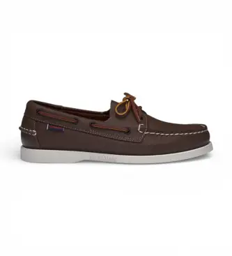 per uomo 7000H00 Scarpe da barca in pelle marrone Docksides Portland (41), Basso, Stringhe, Casual
