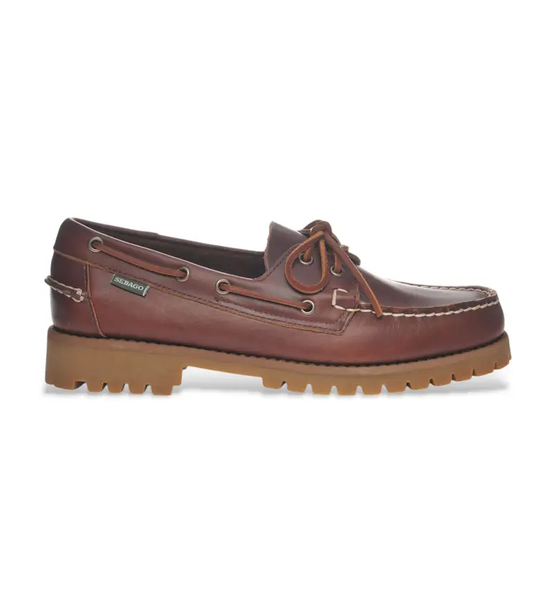 per uomo 7001HU0 Scarpe da barca Ranger Waxy in pelle marrone (40), Basso, 1 a 3 cm, Stringhe, Casual