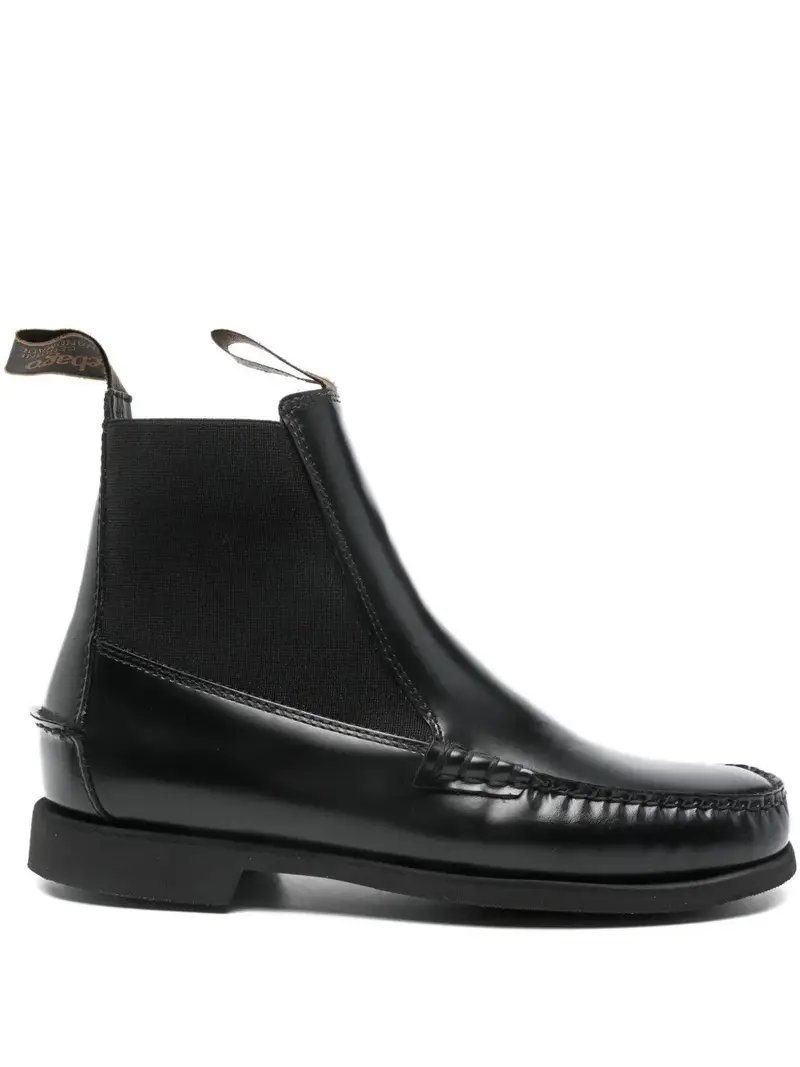 Sebago Stivaletto Chelsea Nero in Pelle