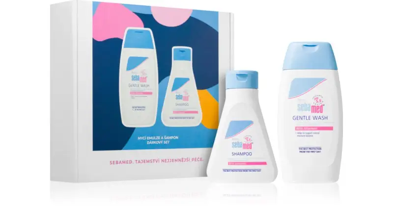 confezione regalo per corpo e capelli per bambini emulsione detergente molto delicata per corpo e capelli 200 ml + shampoo per capelli delicat