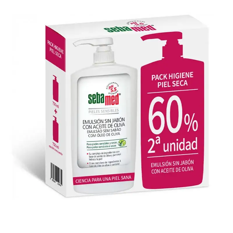 Emulsione senza sapone all'olio d'oliva 750 ml Duo