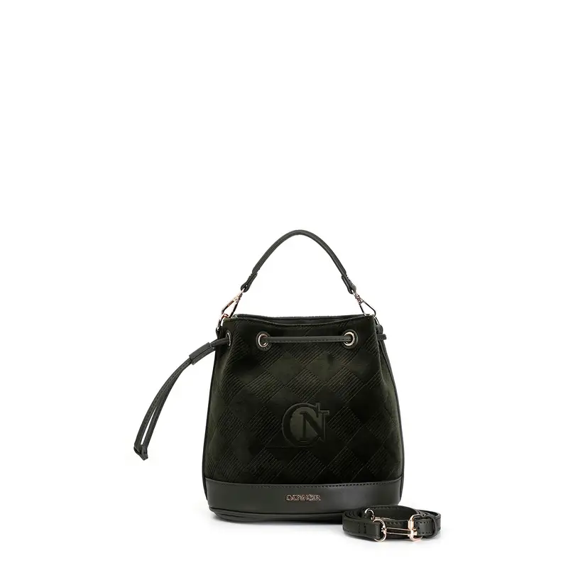 secchiello in velluto verde taglia unica