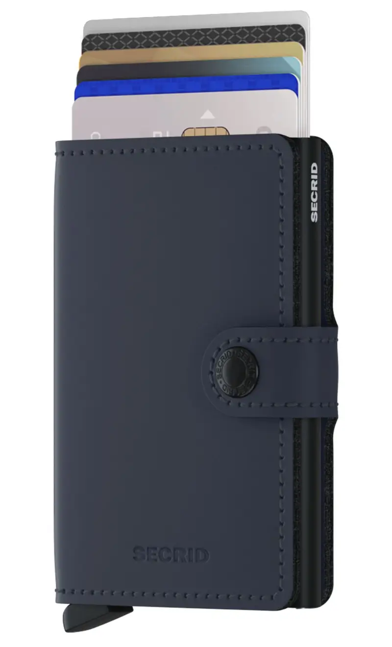 Mini portafoglio secrid matte, colore blu miniatura 2