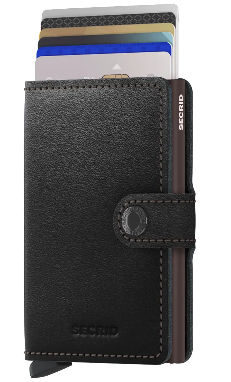 Mini portafoglio secrid original bicolore, colore nero miniatura 2