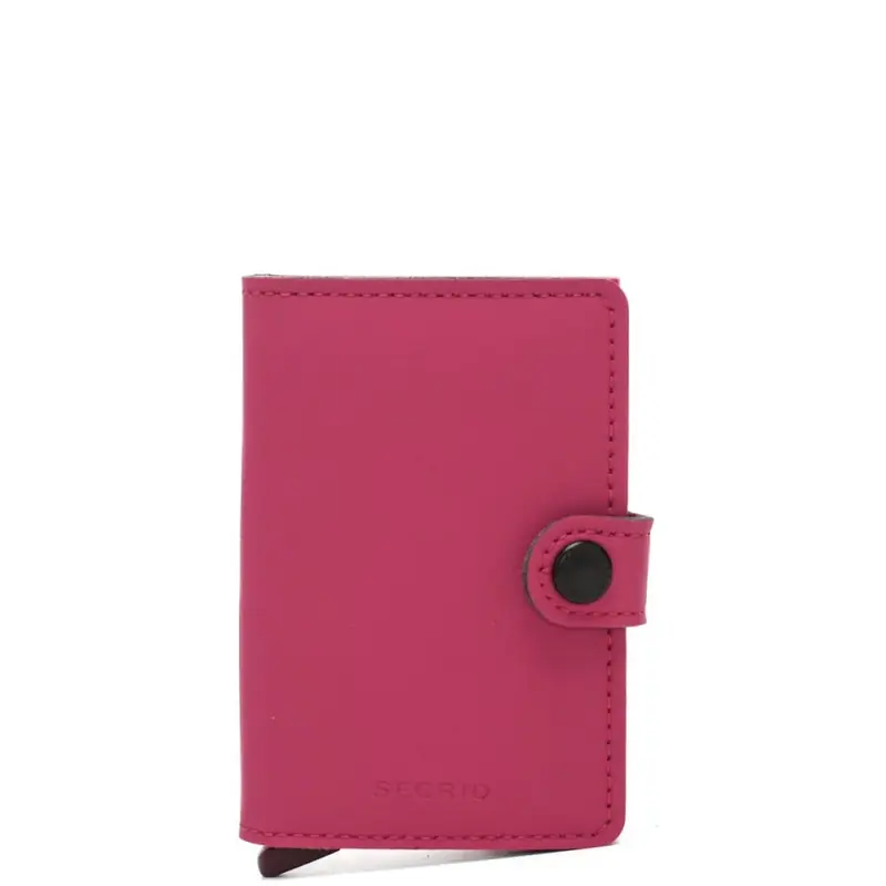 Secrid miniwallet yard in tessuto tecnico fuxia