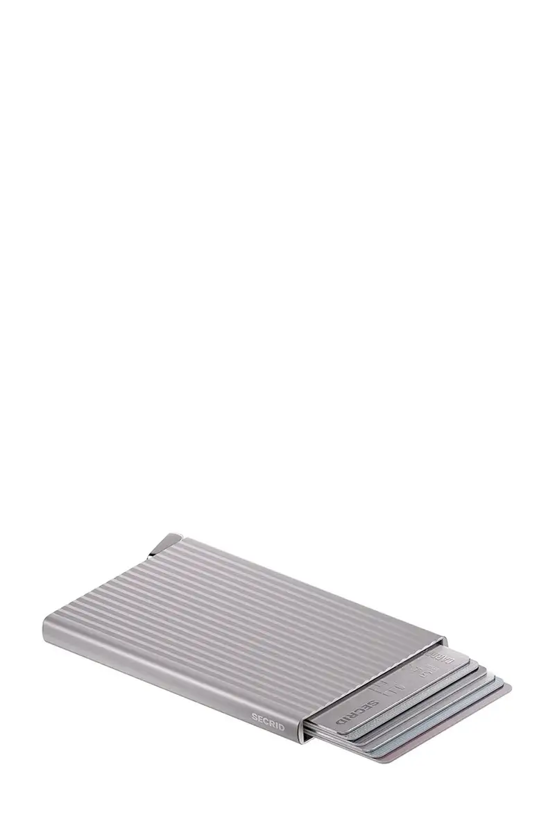 portacarte FLUTED colore argento miniatura 3