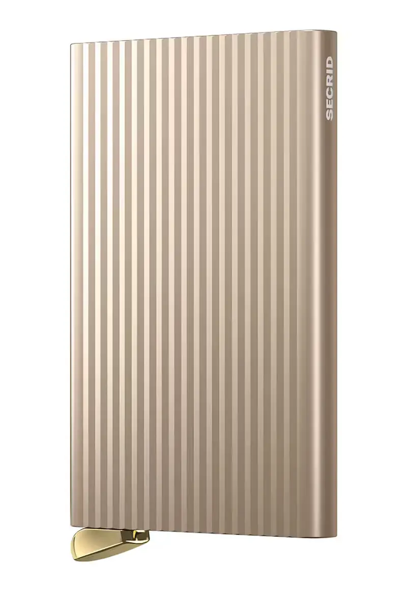 portacarte FLUTED colore beige