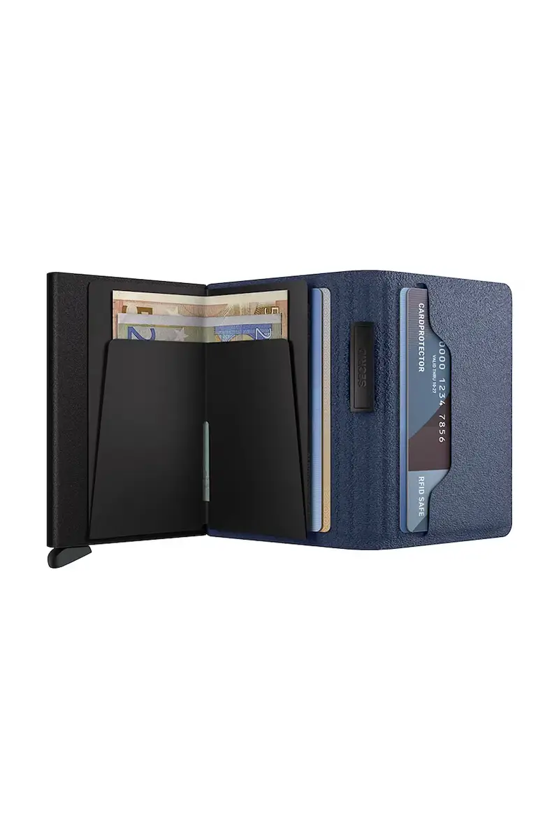 portafoglio Blu navy miniatura 3