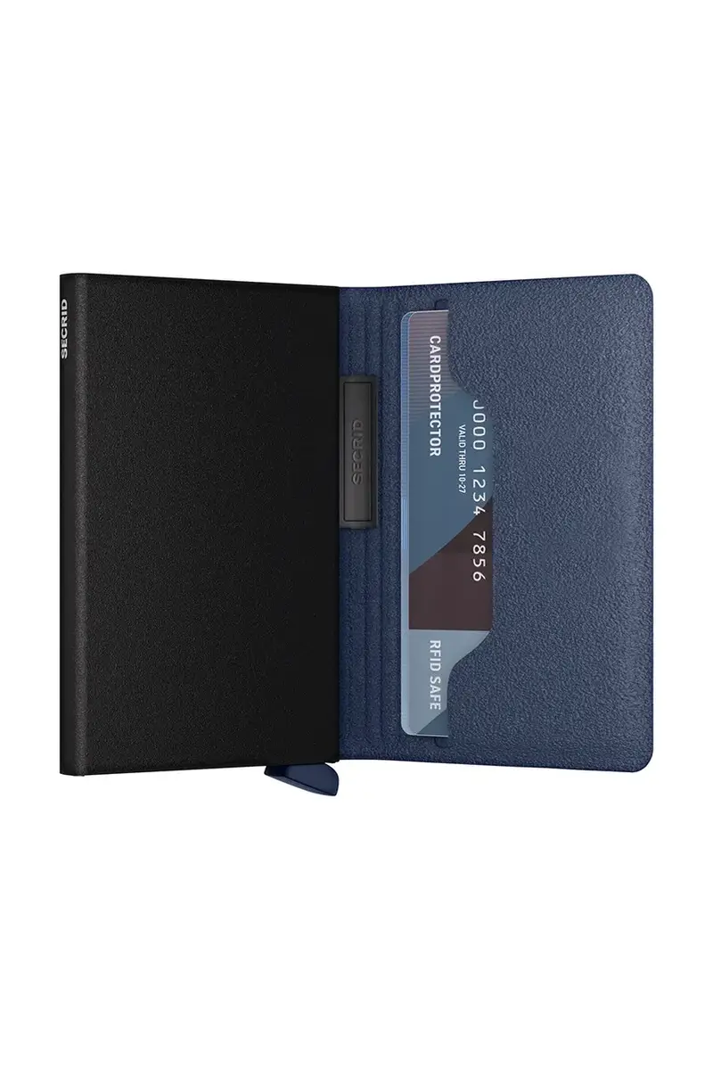 portafoglio Blu navy miniatura 4