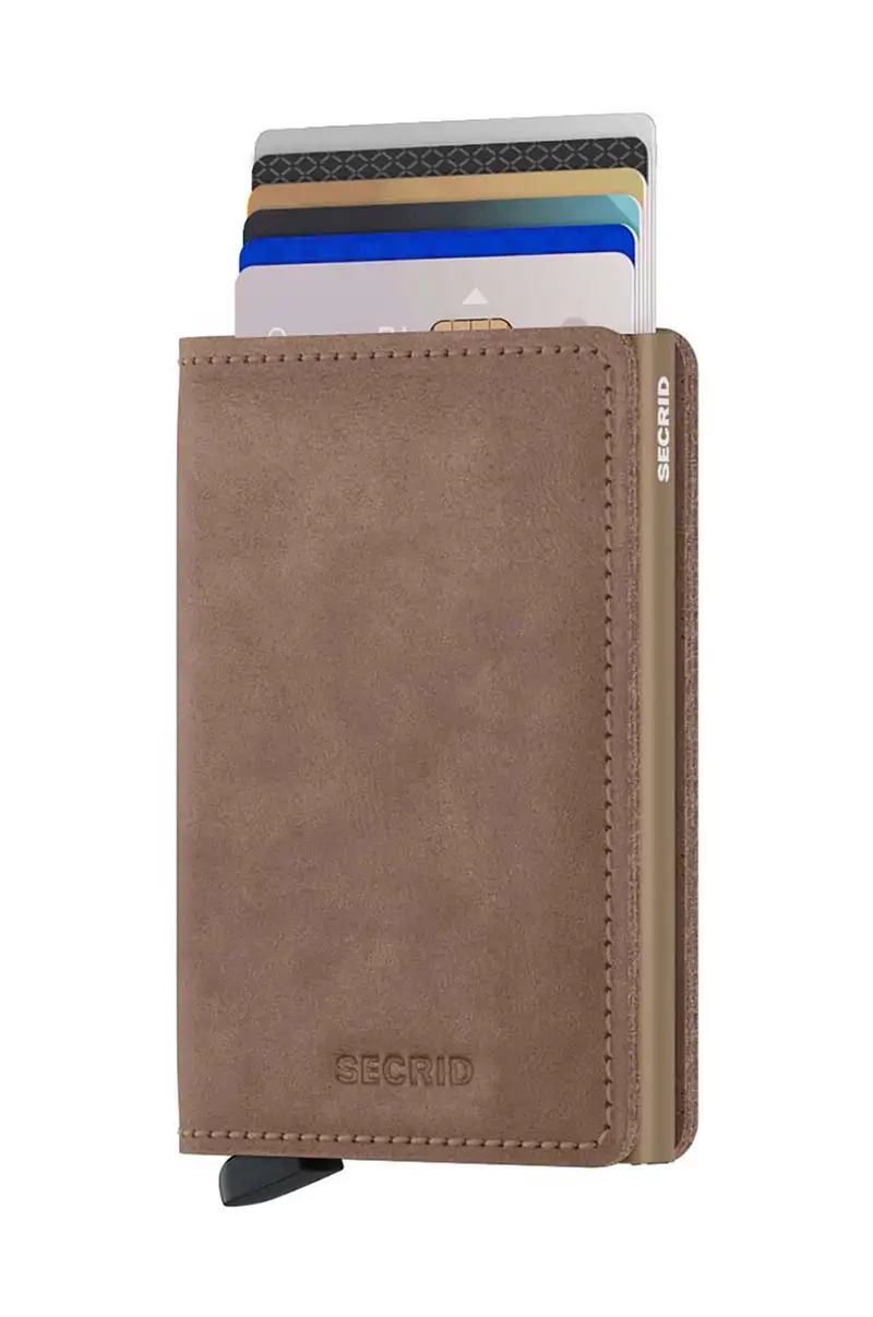 portafoglio colore marrone miniatura 2