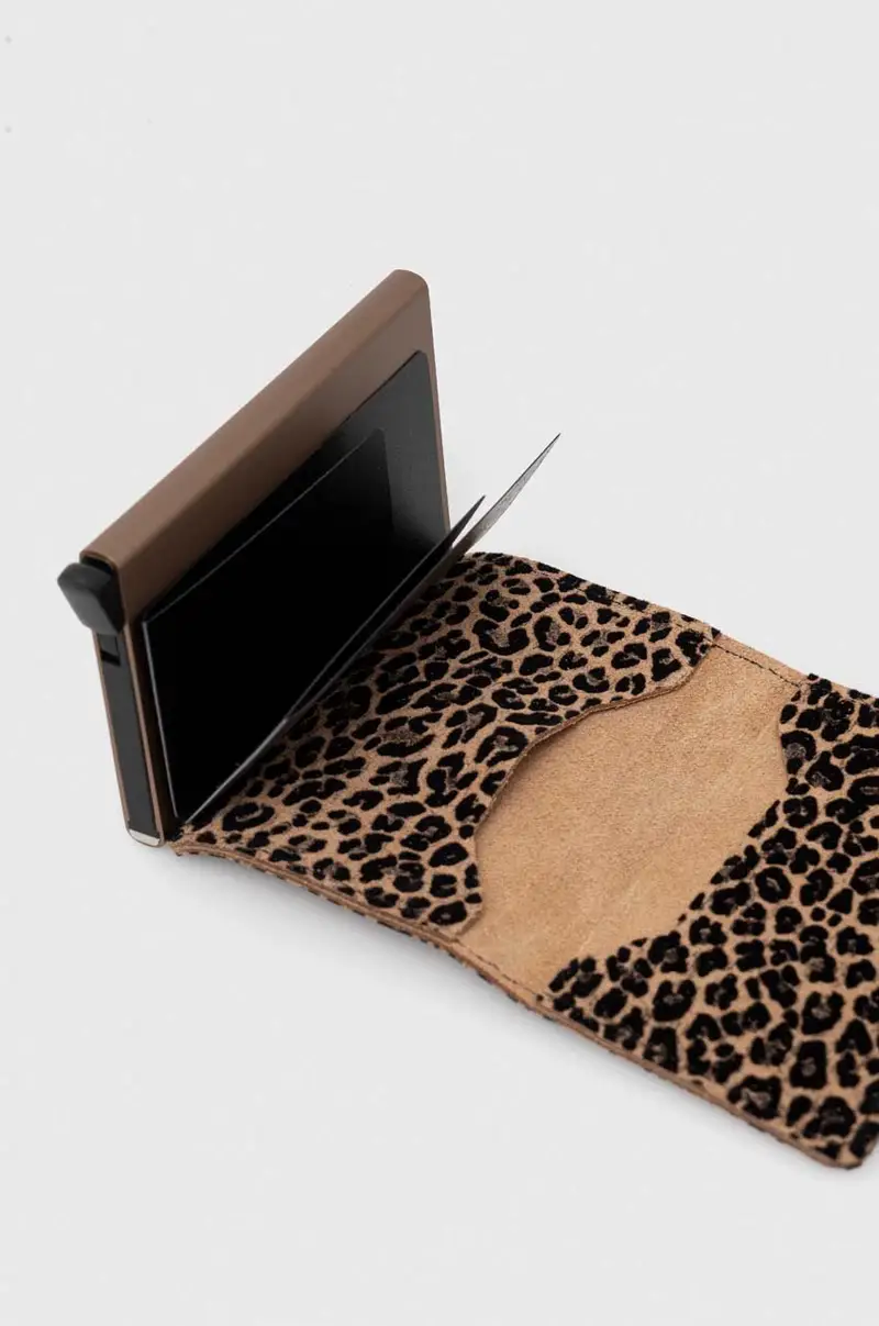 portafoglio donna Beige miniatura 3