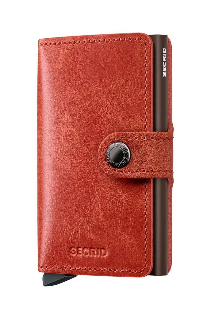 portafoglio in pelle Arancione