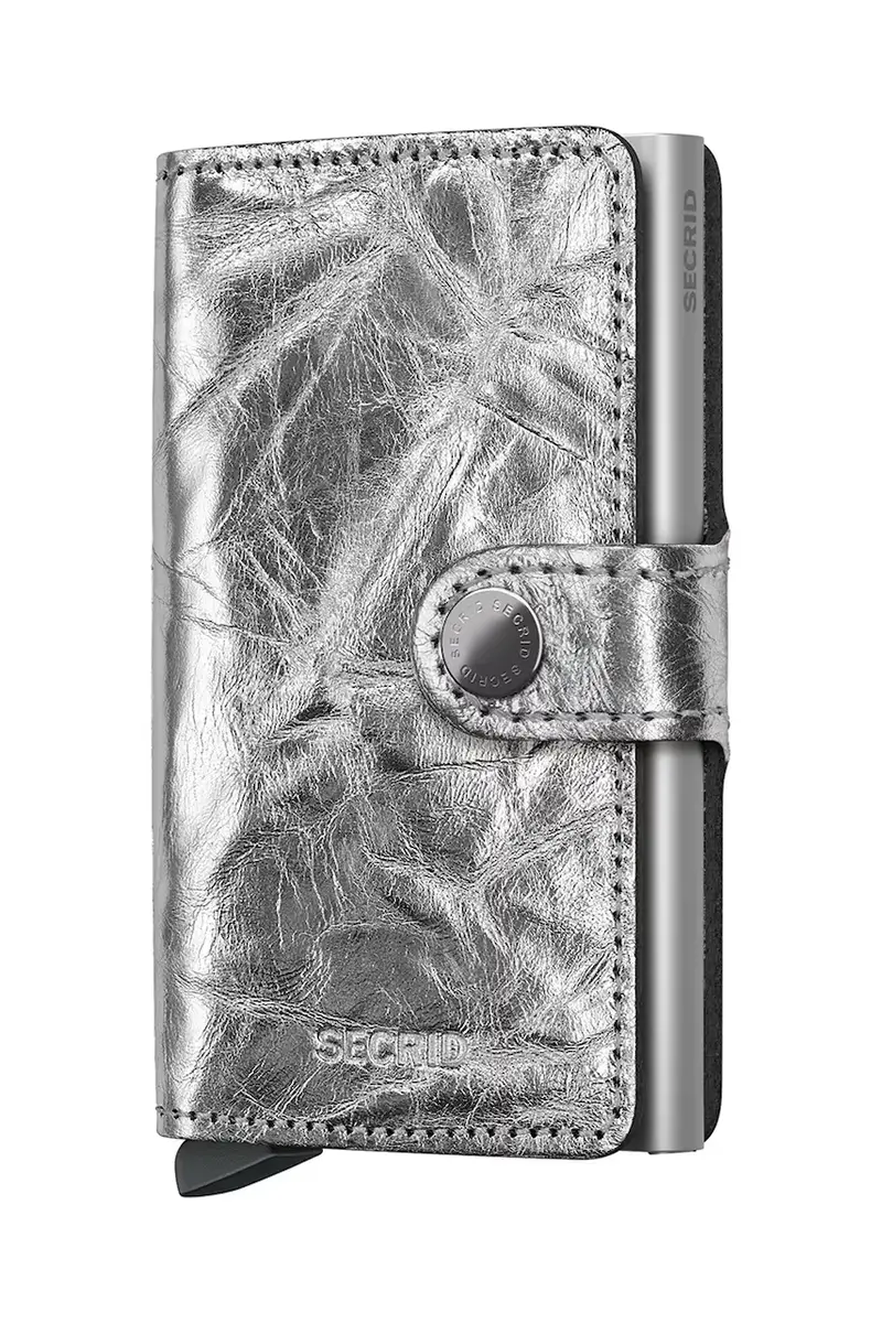 portafoglio in pelle Argento