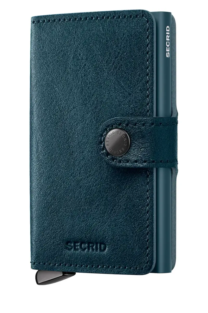 portafoglio in pelle BASCO colore blu