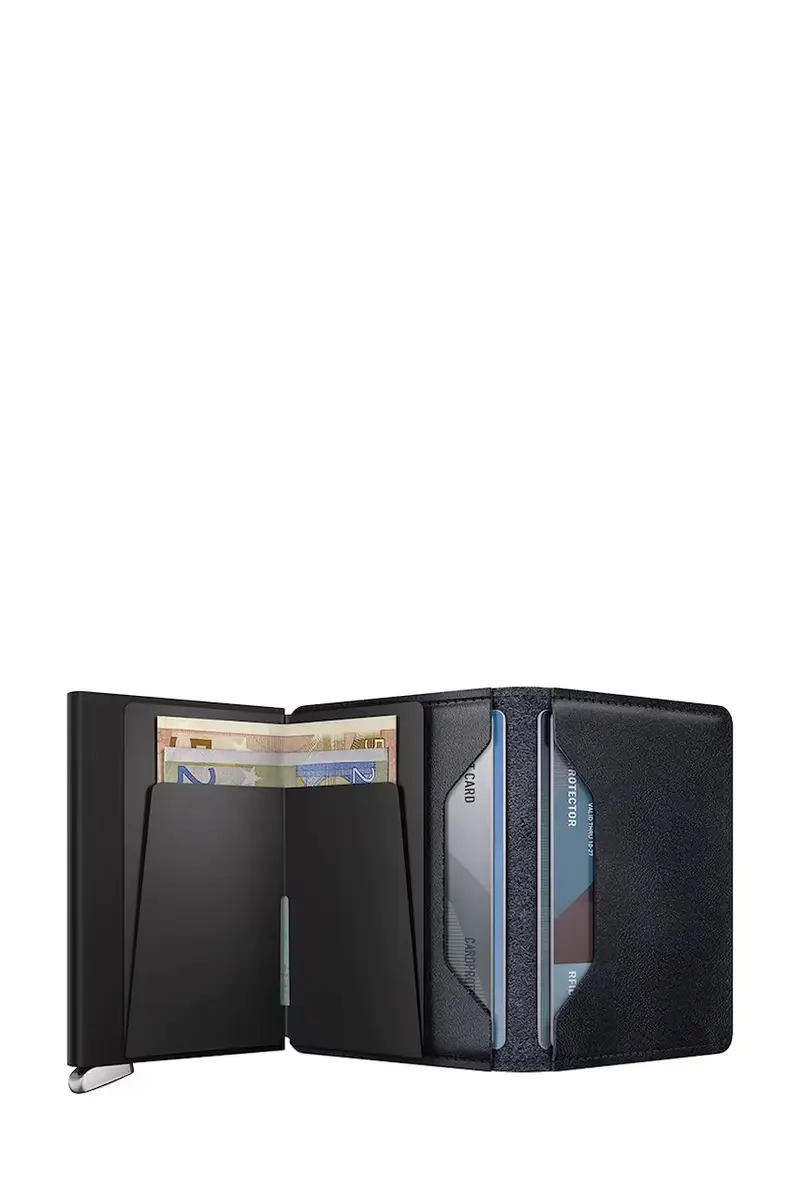 portafoglio in pelle BASCO colore blu navy miniatura 3