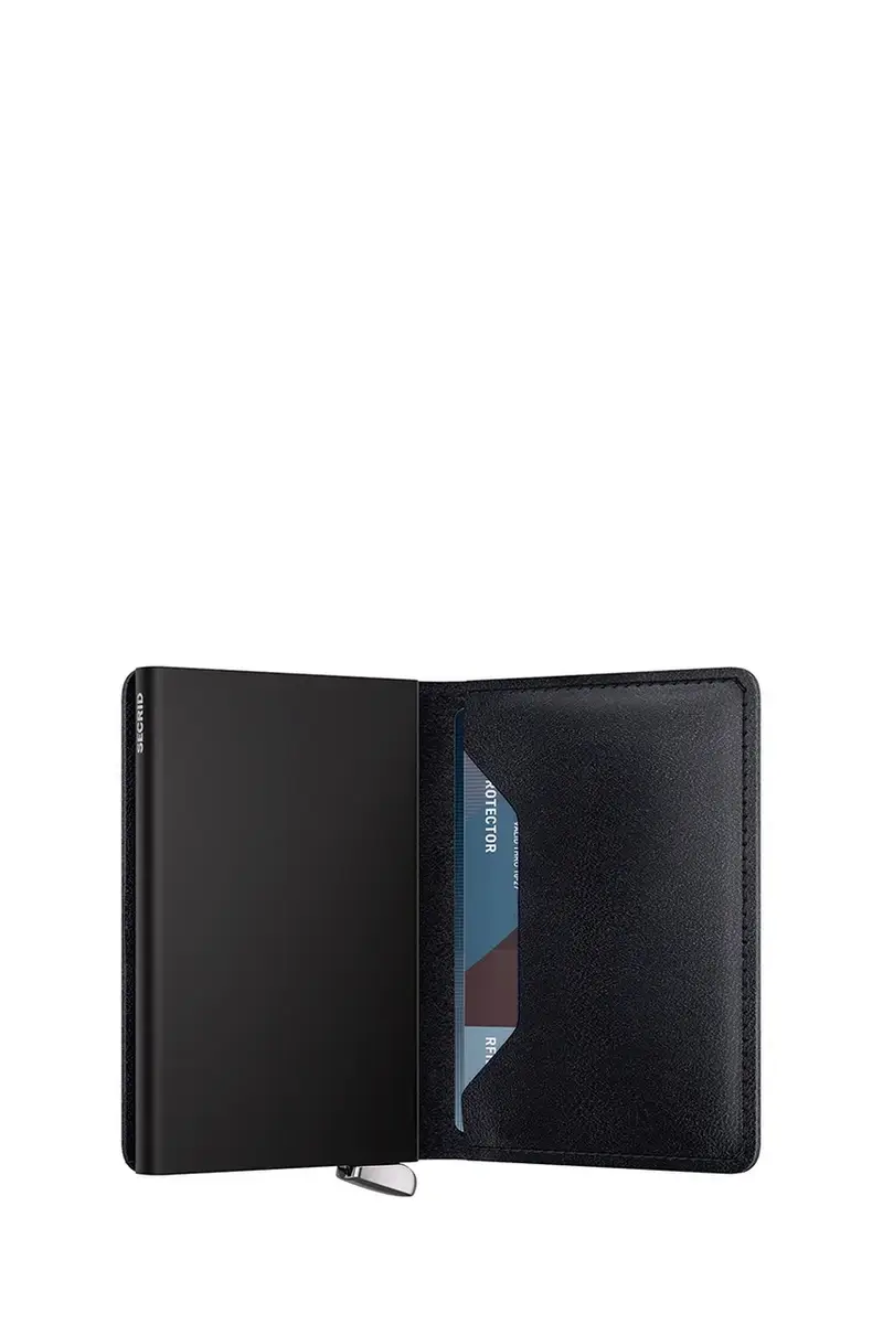 portafoglio in pelle BASCO colore blu navy miniatura 4