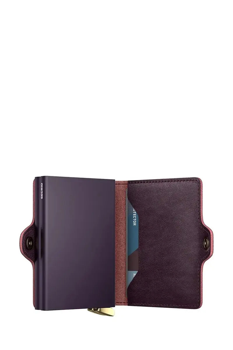 portafoglio in pelle BASCO colore granata miniatura 4