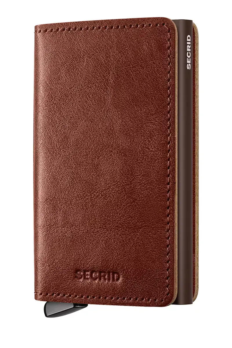 portafoglio in pelle BASCO colore marrone