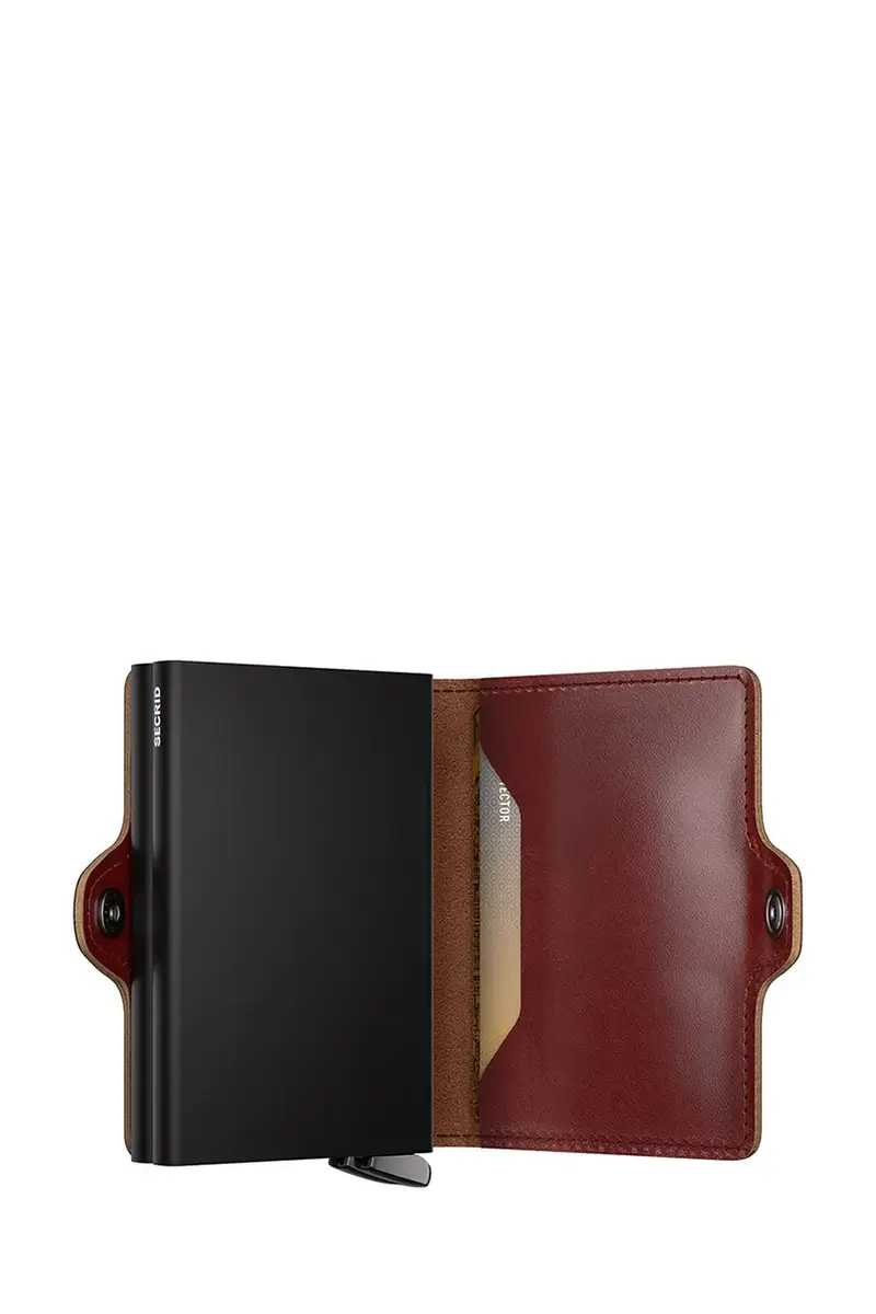 portafoglio in pelle BASCO colore marrone miniatura 4