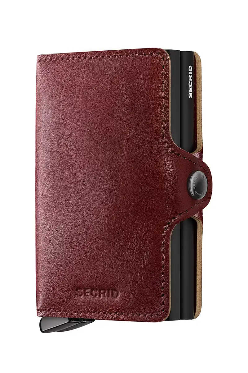 portafoglio in pelle BASCO colore marrone