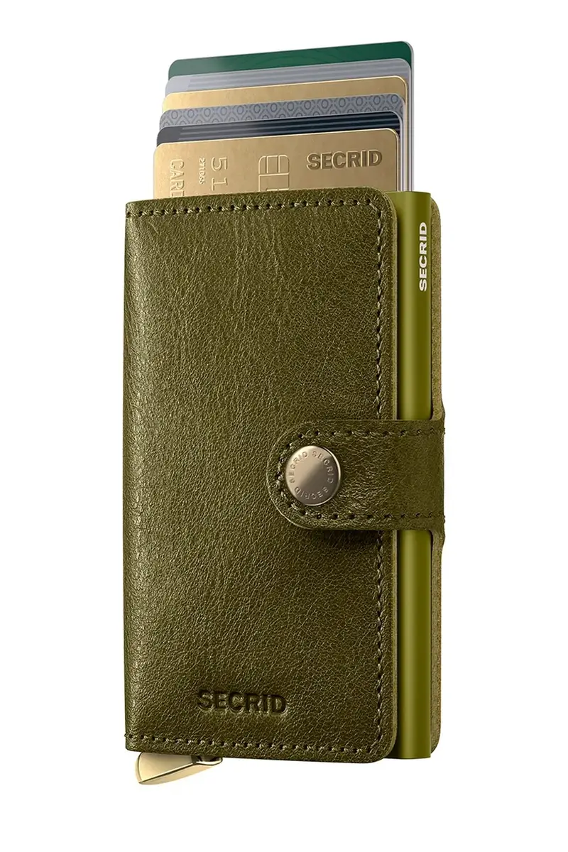 portafoglio in pelle BASCO colore verde miniatura 2