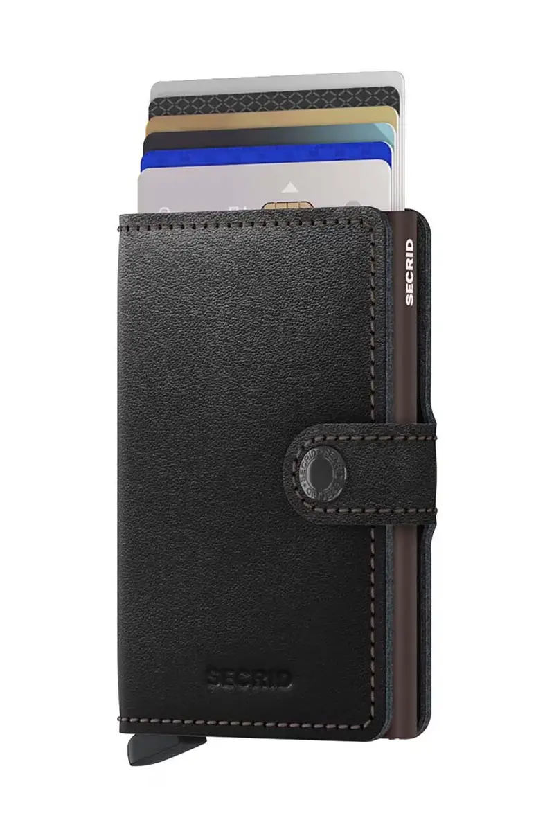 portafoglio in pelle Black & Brown colore nero miniatura 2