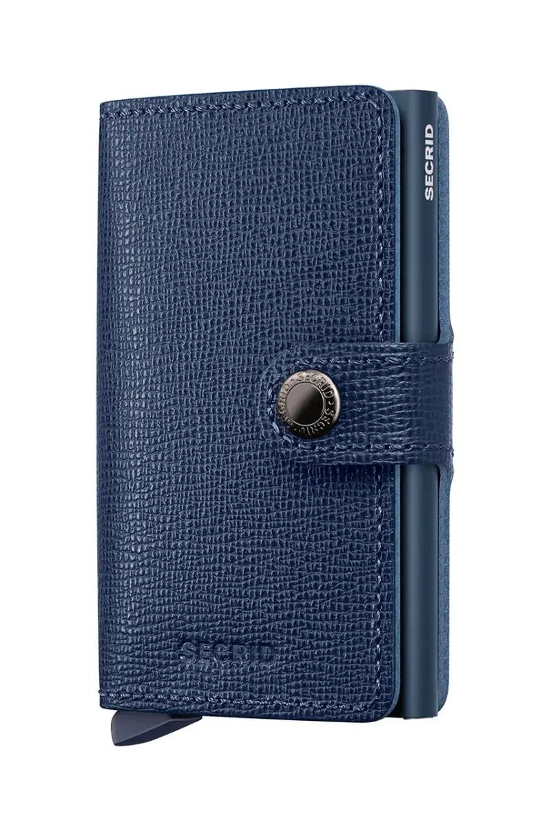 portafoglio in pelle Blu navy