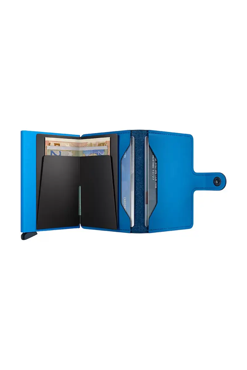 portafoglio in pelle colore blu MYp-Ultra Blue miniatura 3