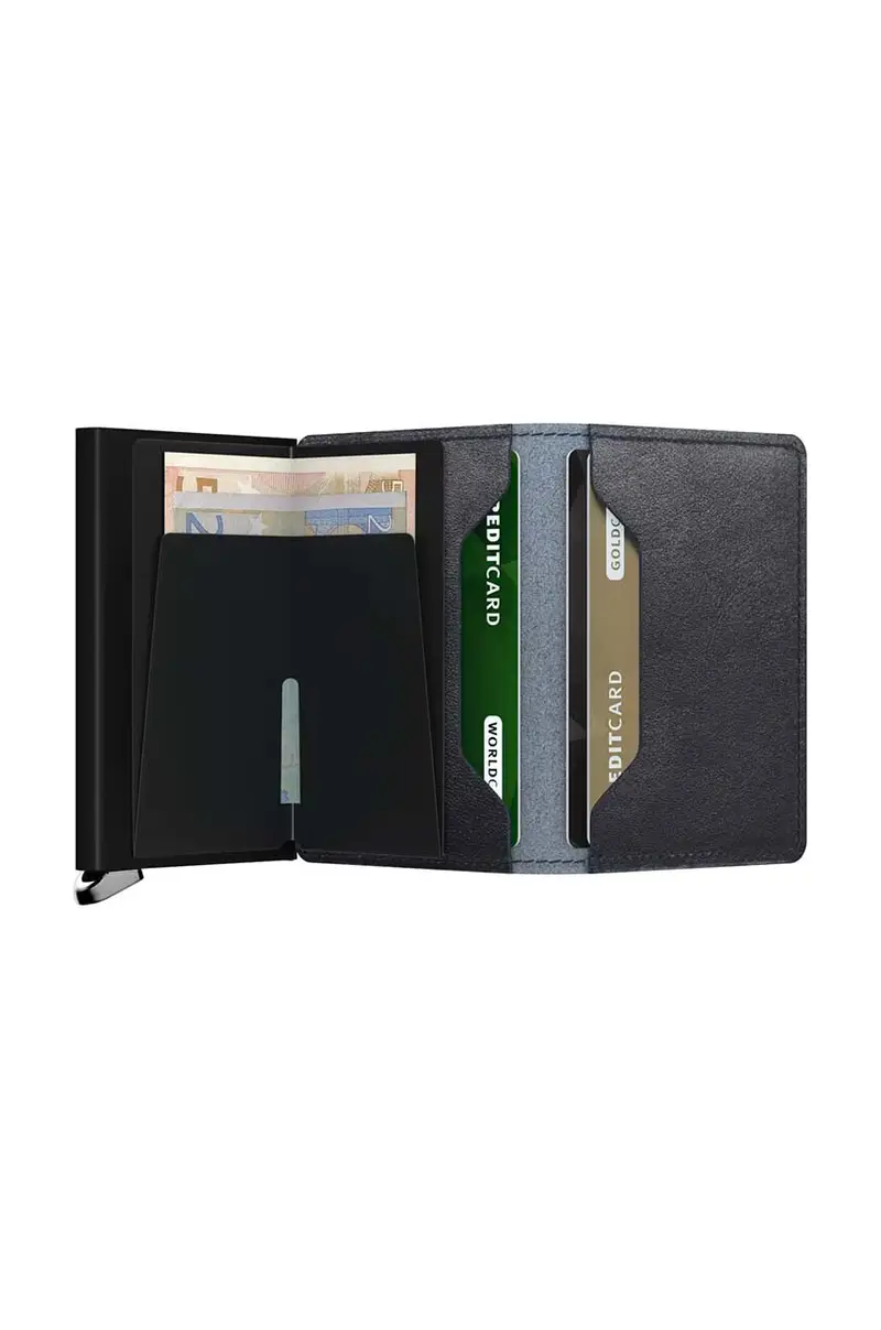 portafoglio in pelle colore blu navy SBc-Navy miniatura 3