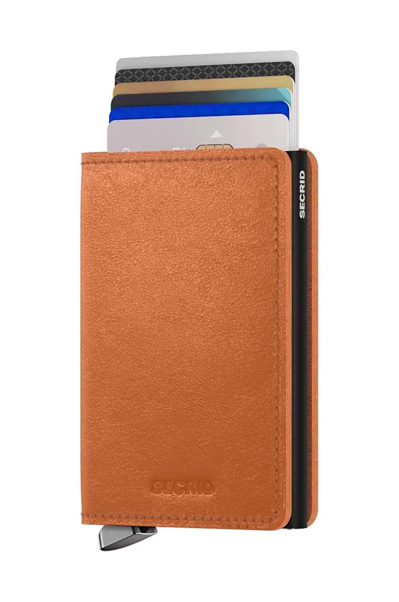 portafoglio in pelle colore marrone SBc-Cognac miniatura 2