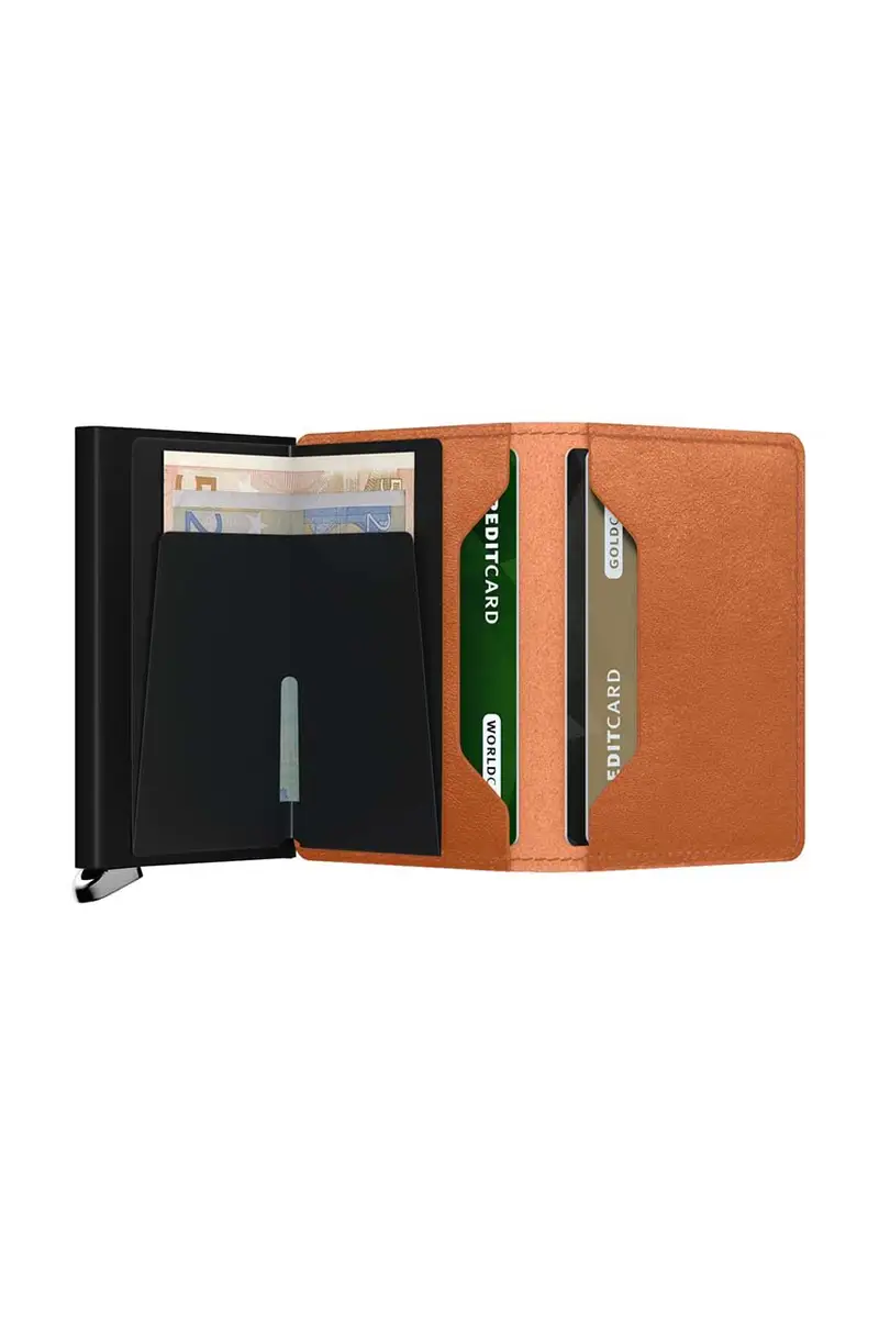 portafoglio in pelle colore marrone SBc-Cognac miniatura 3