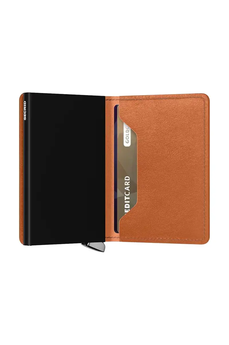 portafoglio in pelle colore marrone SBc-Cognac miniatura 4