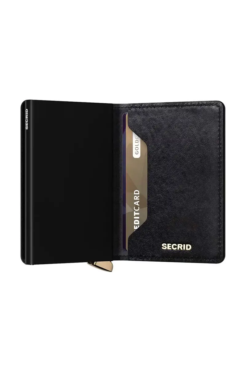 portafoglio in pelle colore nero SEd-Black miniatura 4