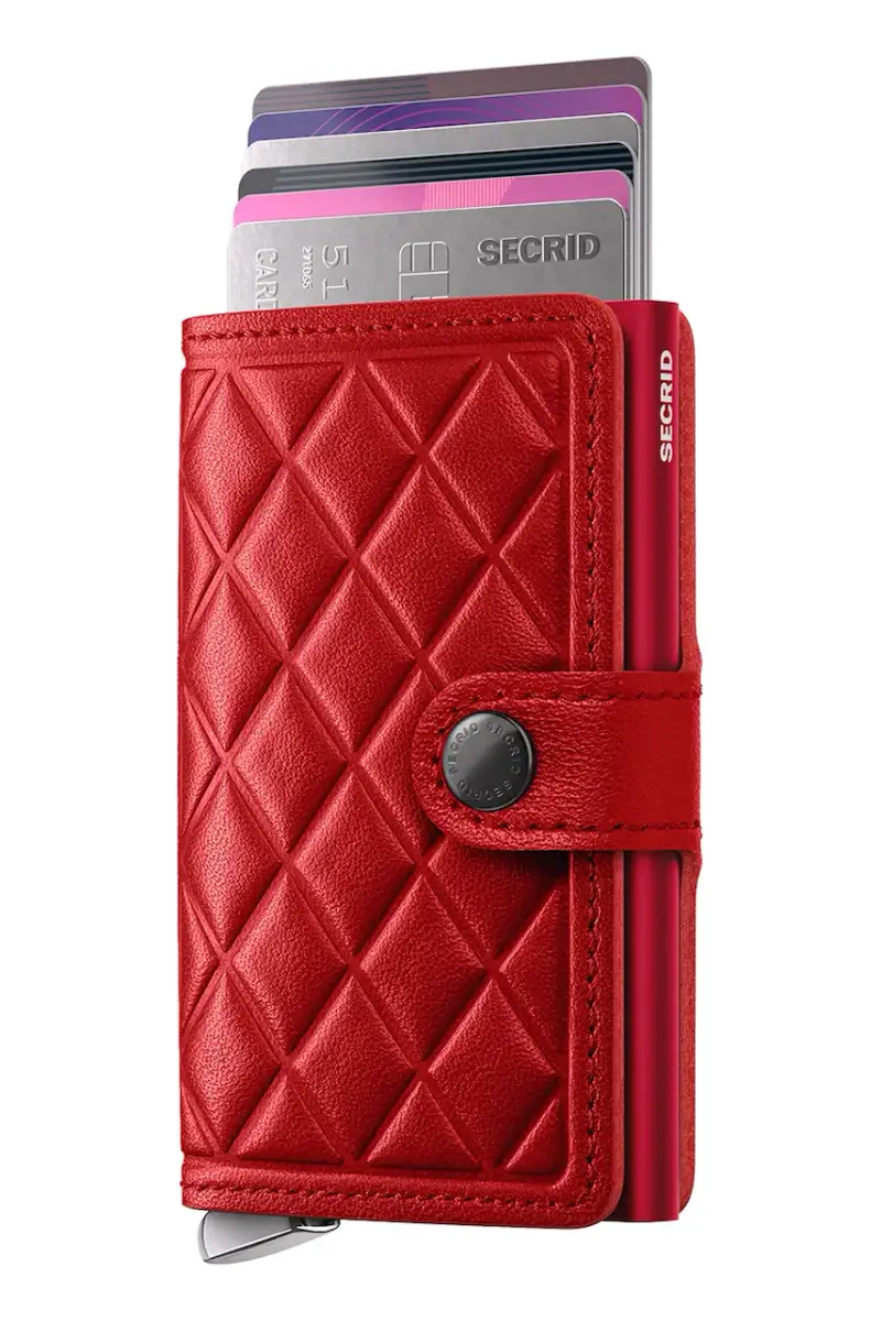 portafoglio in pelle colore rosso MEd-Red miniatura 2