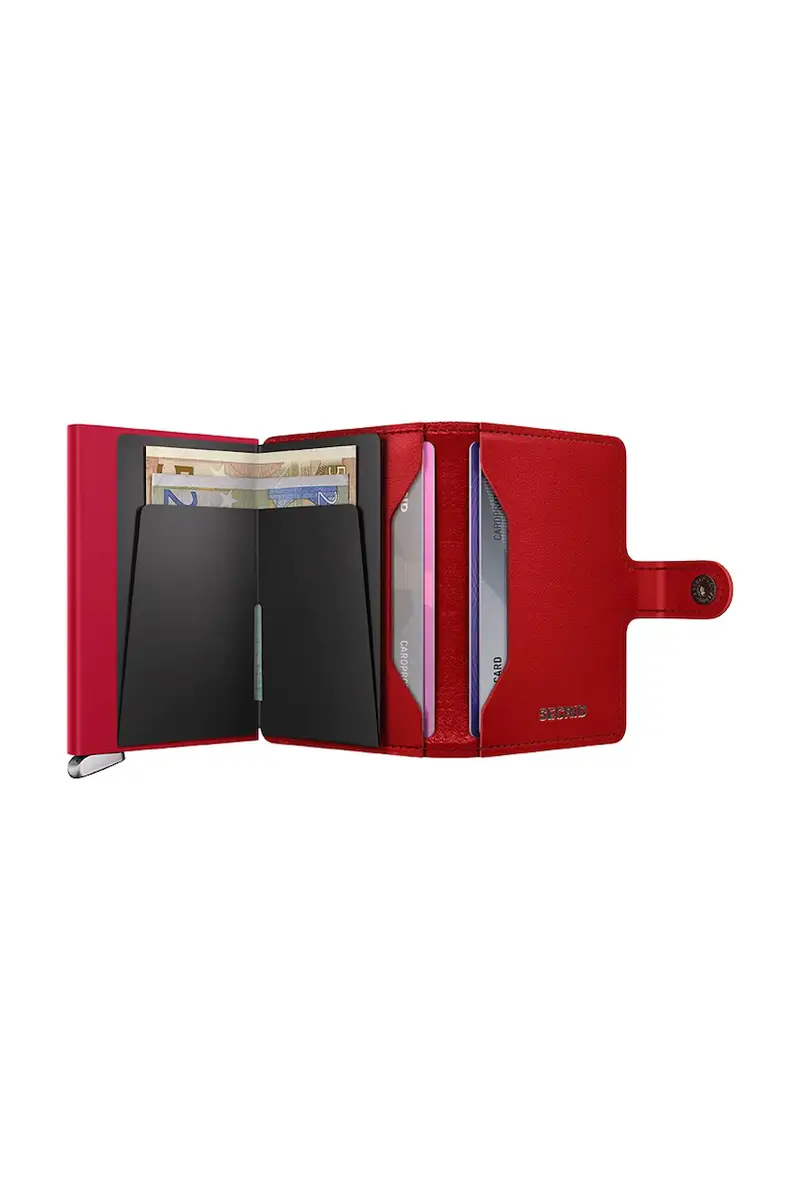 portafoglio in pelle colore rosso MEd-Red miniatura 3