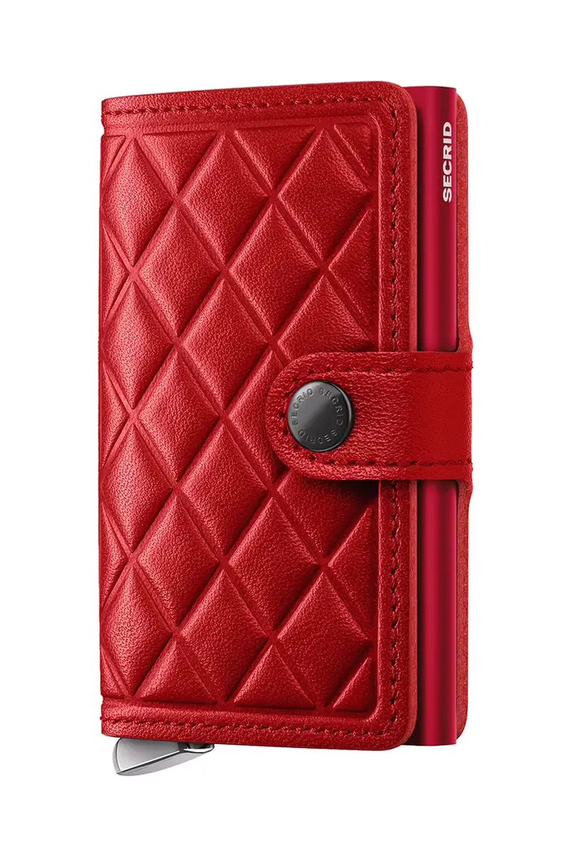 portafoglio in pelle colore rosso MEd-Red