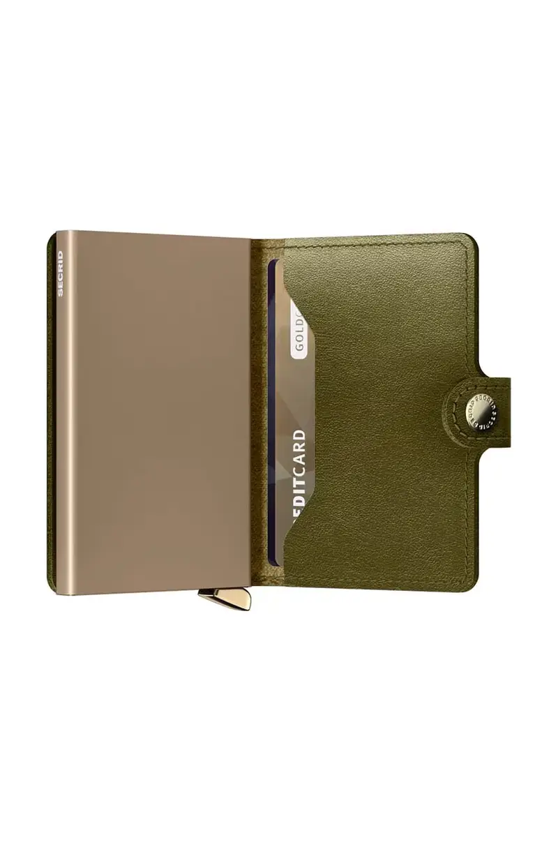 portafoglio in pelle colore verde MDu-Olive miniatura 4