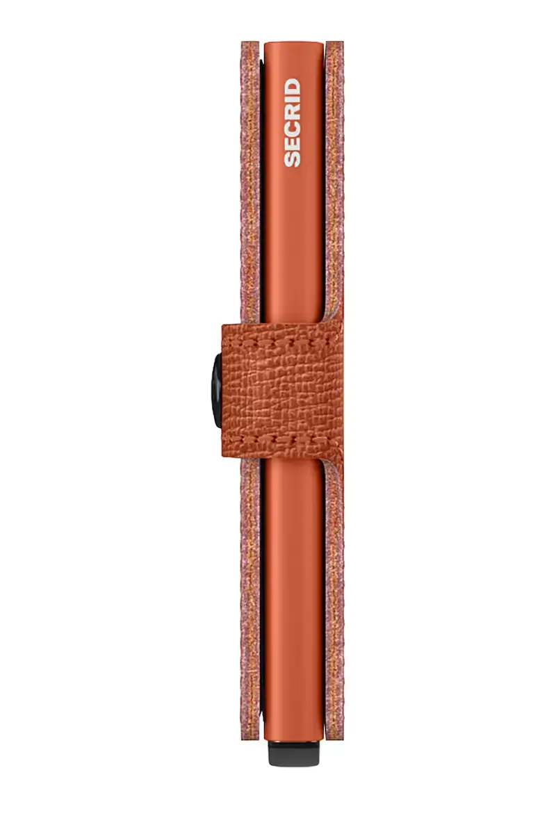 portafoglio in pelle CRISPLE colore nero Arancione miniatura 5