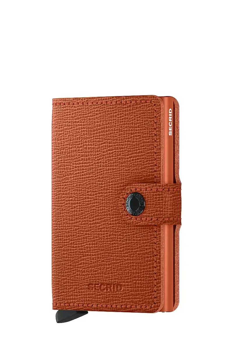 portafoglio in pelle CRISPLE colore nero Arancione