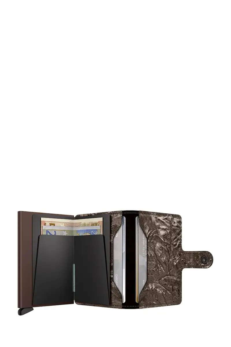 portafoglio in pelle CRUNCH Marrone miniatura 3