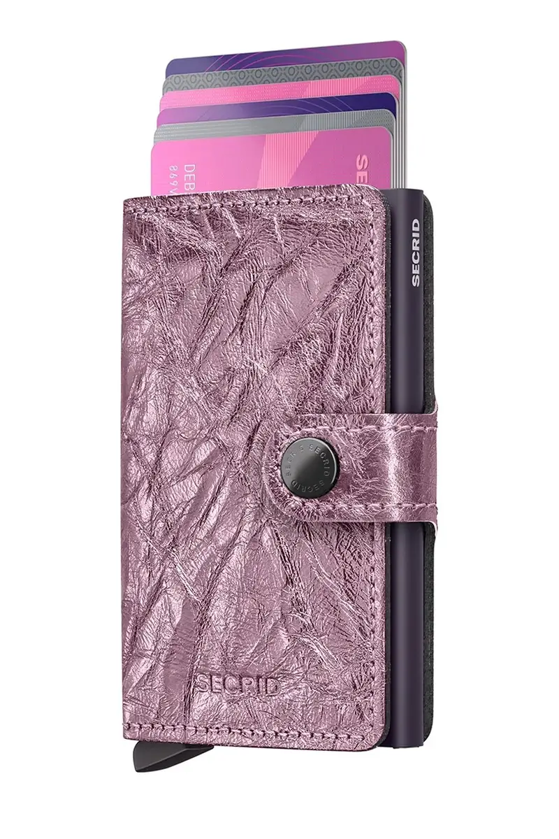 portafoglio in pelle CRUNCH Rosa miniatura 2